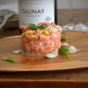 Tártaro de Salmón con apio
