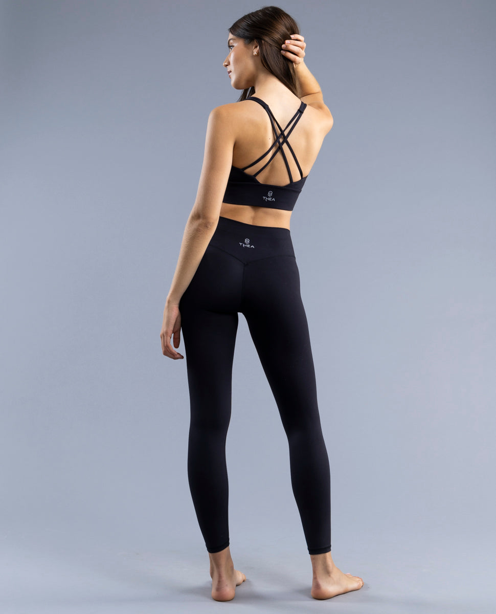 Legging Largo 7/8 Sin Costura Frontal Pax Black