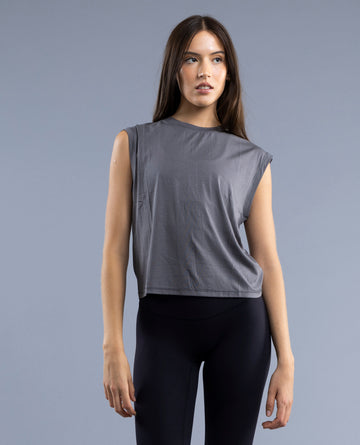 Polera Sin Mangas Liv Charcoal