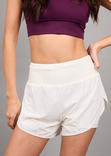 Short Con Pretina Aerius White