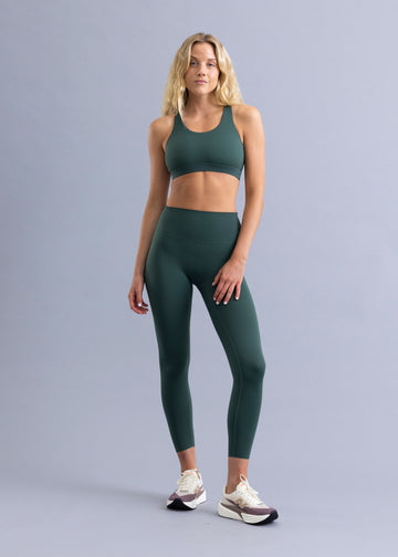 Legging Running Unfinished Luna Dark Teal