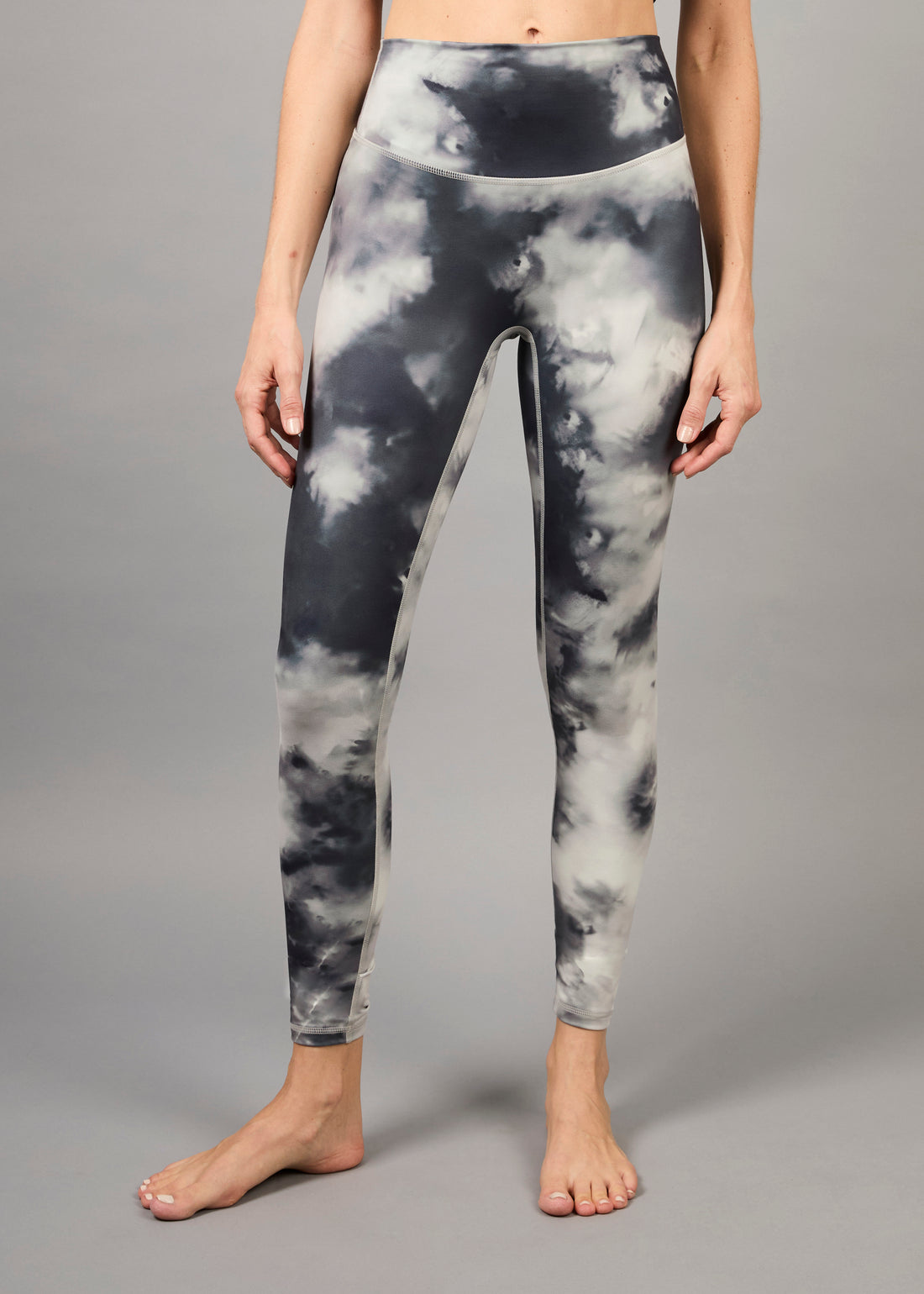 Legging Largo 7/8 Sin Costura Frontal Pax Tie Dye Grey