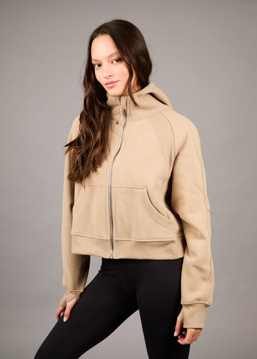 Polerón Kishar Khaki con Capucha