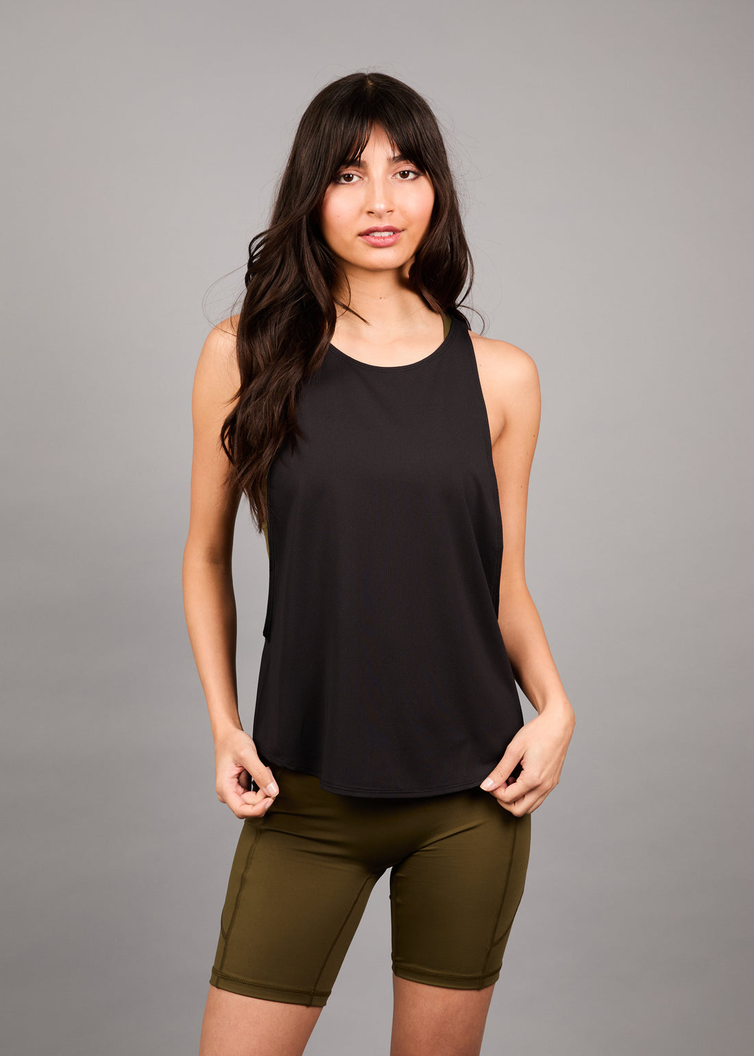 Polera Ligera Sin Mangas Apex Black