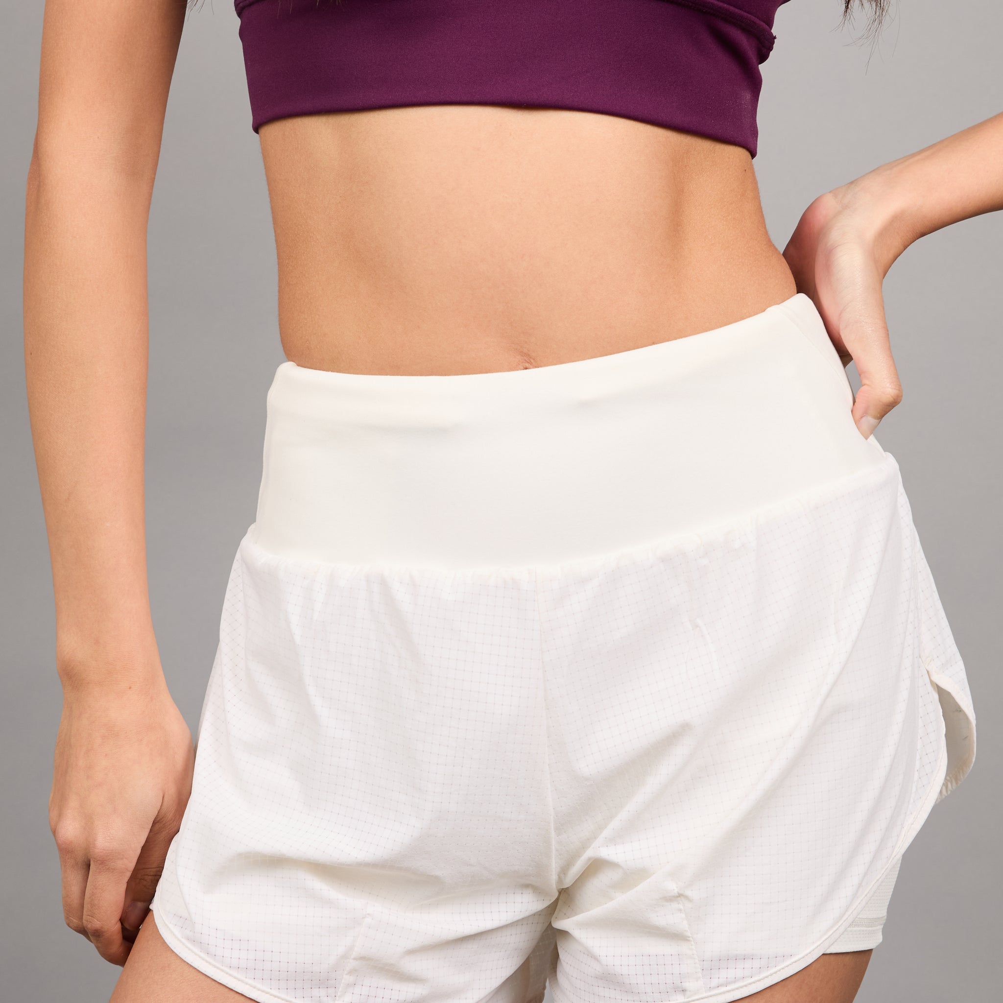 Short Con Pretina Aerius White