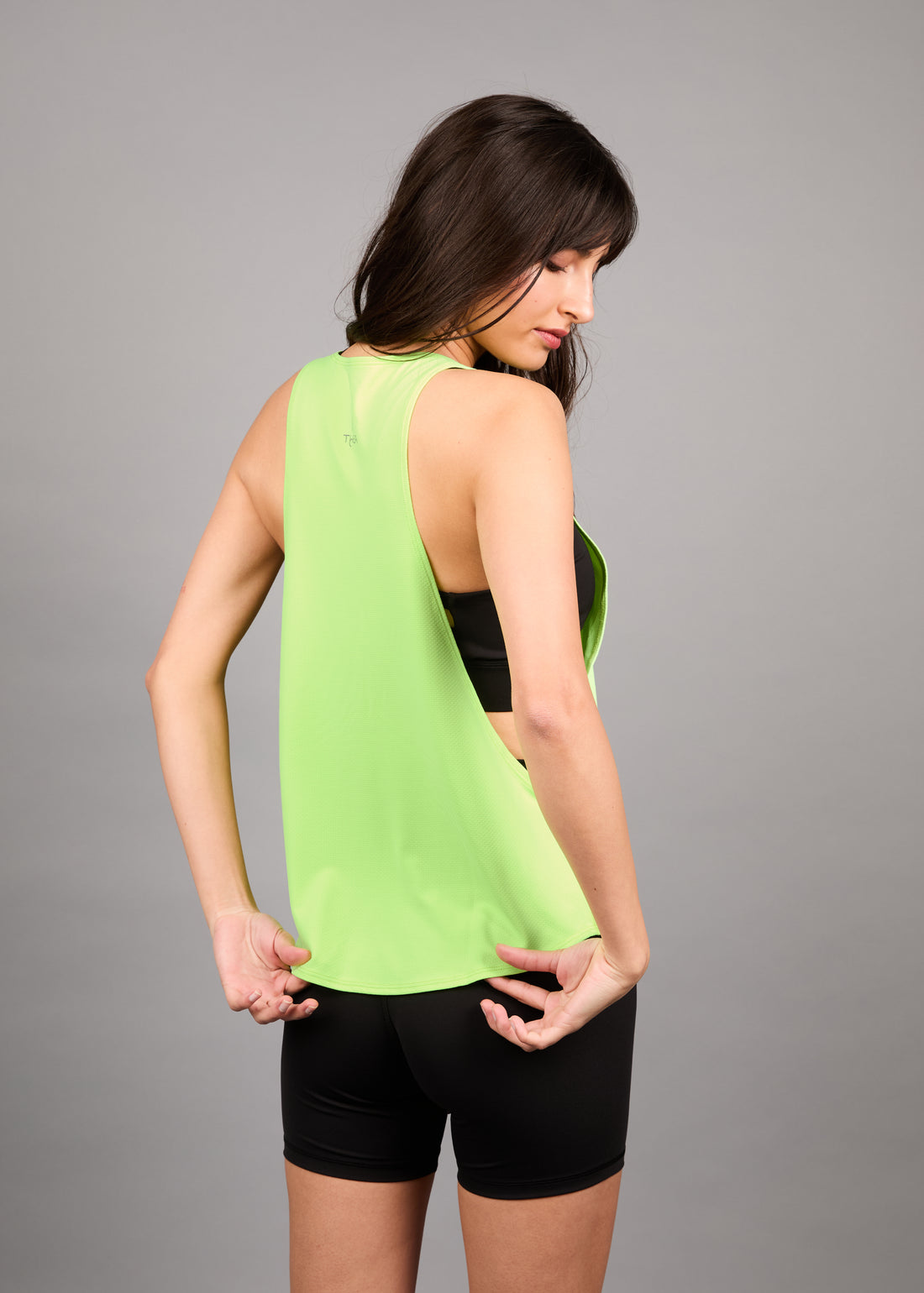 Polera Ligera Sin Mangas Apex Fluor Green
