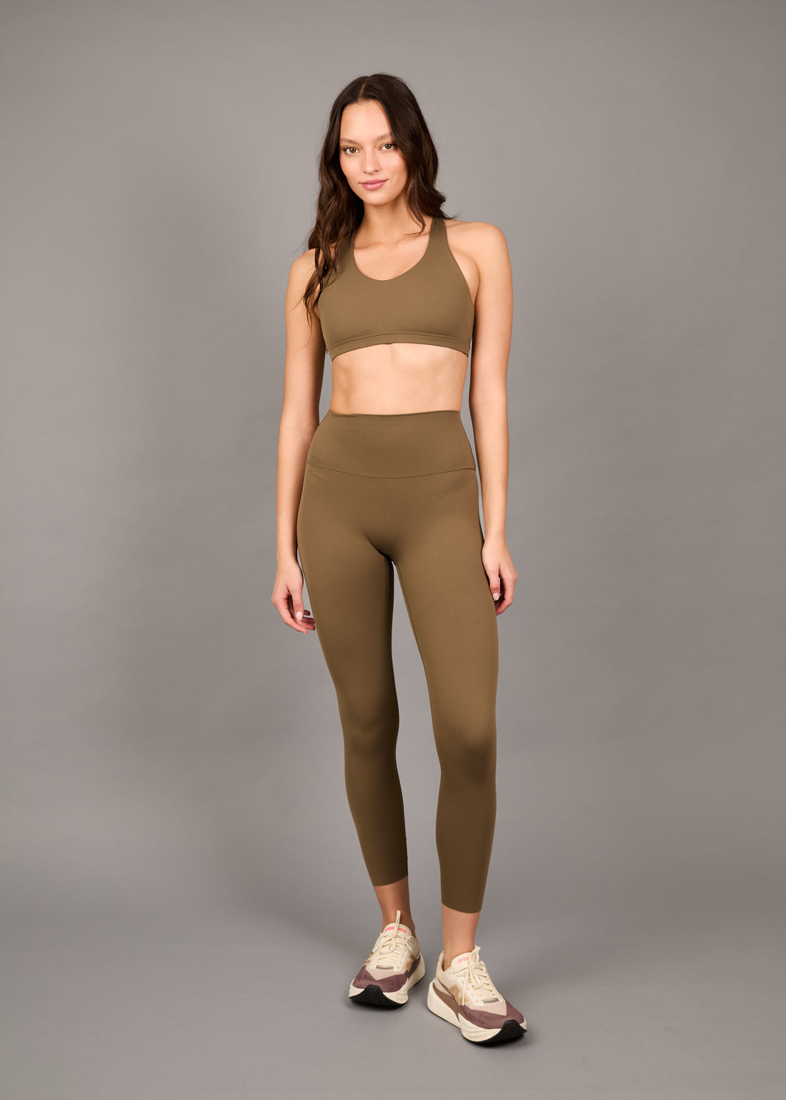 Legging Running Unfinished Luna Warm Taupe
